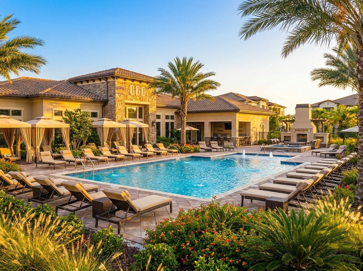 Resort-style community pool and clubhouse